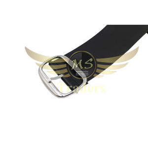 Cinturones anchos de cuero PU de talla grande OEM cómodos cinturones de cuero de diseñador con hebilla cuadrada de cintura para mujer a la moda - Product Image 2