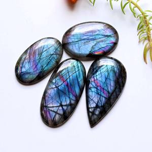 Cabujón de cristal redondo de labradorita personalizada, esfera de labradorita púrpura, colgante de labradorita negra, 12mm - Product Image 6