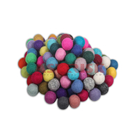 Asterisk Nepal 2024 Nouveau Design Boules de feutre 100% laine 1cm Ornements pour artisanat DIY Décoration intérieure Feutrage humide Vente Noël/Halloween