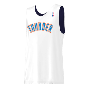Thunder-camisetas de baloncesto con tu impresión personalizada, uniformes de equipo en blanco, hechos en Pakistán - Product Image 2