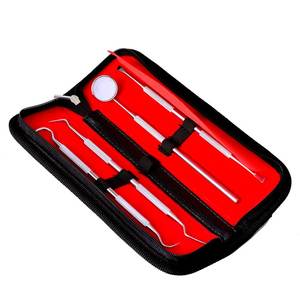 Kit dentaire en acier inoxydable polissage miroir dentaire ensemble d'outils préparés par dentiste sonde Kit de soins des dents détartreur d'instruments - Product Image 1