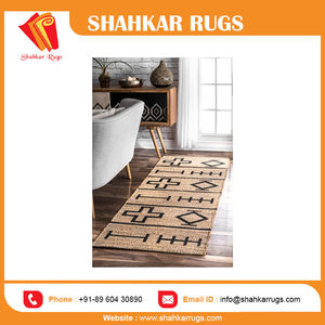 Venta al por mayor de lujo alfombra de área de felpa con patrón de Chevron natural símbolos nativos indios para la decoración del hogar conjunto de espacio de la habitación - Product Image 2