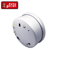Tacómetro con Carcasa de Aluminio y Lente de Vidrio LED Blanco de 127 mm, 233911SW-SM, Pantalla Analógica de 11000 RPM, Luz de Advertencia de Cambio de Marcha