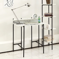 Petit bureau d'étude convertible minimaliste en métal pour ordinateur portable de jeu, pour la maison et le bureau