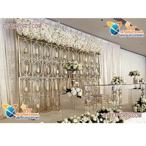 Telón de fondo para escenario de boda, Panel de fondo para decoración de eventos de boda, paredes de velas de escenario - Product Image 1