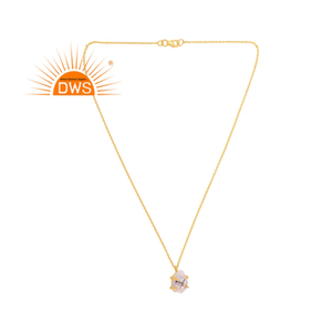 925 argent Sterling naturel Herkimer diamant pendentif collier pour femmes bijoux pour femmes cadeau pour elle - Product Image 1