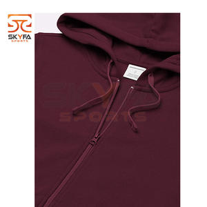 Custom backwoods 100% fleece women brushed back reverse fleece hoodies with contrast stitch women hoodie pullover - Product Image 3