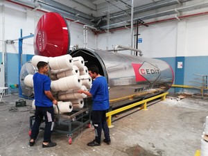 Máquina de vapor de fijación de hilo textil de nueva condición esencial para el mantenimiento de la planta de fabricación - Product Image 3