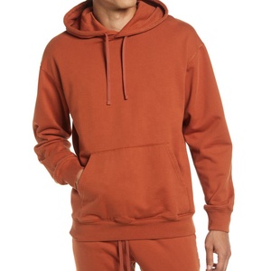Sudaderas con capucha personalizadas para hombre, Jersey deportivo para correr y gimnasio, pantalones de chándal informales relajados con logotipo bordado de Color sólido para invierno - Product Image 1