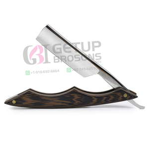 Navaja de Afeitar Profesional Desechable de Acero Inoxidable con Mango de Madera, Duradera para Cara y Cuerpo, Venta al Por Mayor, Alta Calidad - Product Image 2
