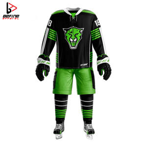 Maillot de hockey sur glace de qualité supérieure logo personnalisé service OEM fabriqué en usine prix raisonnable uniformes de hockey sur glace - Product Image 2