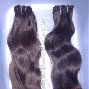 100% cheveux humains non traités. tissage de cheveux de couleur naturelle 100% tissage de cheveux bouclés profonds naturels indiens vierges non traités. - Product Image 1