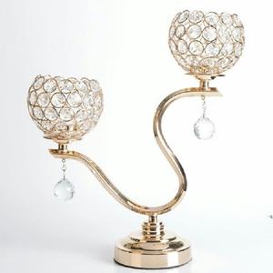 Candelero de Metal de cristal de lujo de la mejor calidad elegante nuevo diseño para decoración del hogar bodas y Navidad - Product Image 5