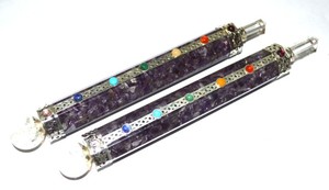 Varitas de amatista y chacras de orgón, con buena calidad, chacras de amatista - Product Image 2