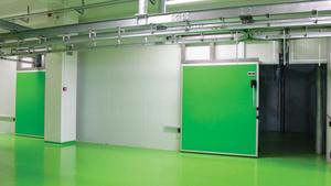 Stainless Steel <b>Sliding</b> Type Frozen Room Doors with Electric Side Opening and Thermal Insulation - Product Image 6