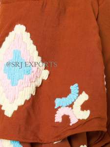 เสื้อเบลาส์ทรงระฆังแฟชั่นของผู้หญิง,เสื้อเบลาส์คลาสสิกแฟชั่นระดับไฮเอนด์ปักรายละเอียดน่ารัก - Product Image 3