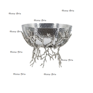 Tazón de comida de acero inoxidable con soporte de hojas Tazón para servir dulces de forma redonda de calidad superior al mejor precio - Product Image 3
