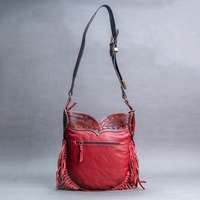 Vente en gros de sacs à main tendances 100% en cuir véritable pour femmes, sacs fourre-tout à bandoulière avec pierre cloutée