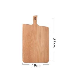 Tabla de cortar de madera de mango rectangular, múltiples diseños para utensilios de cocina, Agujero colgante y para servir pizza o comida - Product Image 5
