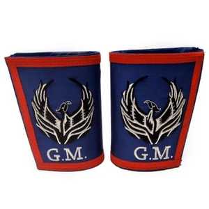 Masonic Gauntlets Hand Embroidered Logo Masonic Regalia Hand Cuff - Product Image 1