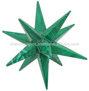 Étoile merkaba Hit vert Malachite 12 points merkaba étoile cristal merkaba reiki guérison cristal pierre précieuse en gros - Product Image 4