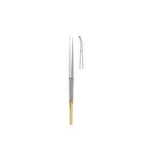 Diam-n-Dust Micro Ring Forceps Courbé-Avec Longue Plateforme En Acier Inoxydable, 21 cm - 8 1/4 "Diamètre 1.0mm - Product Image 4