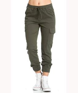 กางเกงคาร์โก้ของผู้หญิงแห้งเร็วระบายอากาศได้ดีชุดลำลองด้านหน้าเรียบสไตล์ฮิปฮอป - Product Image 2