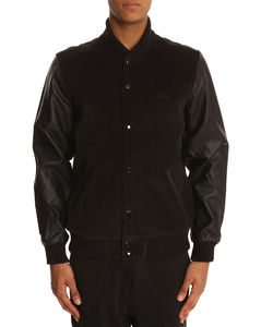 Manches en cuir véritable, veste de Baseball de haute qualité avec fermeture frontale, entièrement doublé, personnalisée - Product Image 4