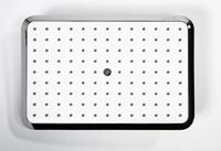 Pomme de douche de pluie de plafond carré d'économie d'eau Ultra mince 304 pluie magnétique acier inoxydable vente accessoires de miroir Surface