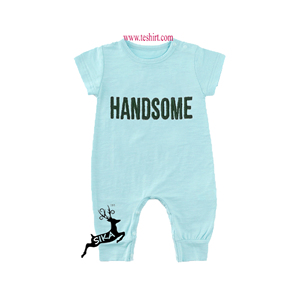 Combinaison pour bébé en coton biologique et bambou écologique, manches courtes, pyjama, fabricant OEM en gros en Inde - Product Image 1