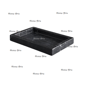 Bandeja de Servicio de Alimentos de Mármol de Primera Calidad con Asas de Metal, Tamaño Personalizado, Vajilla, Bandeja de Servicio de Alimentos en India - Product Image 5