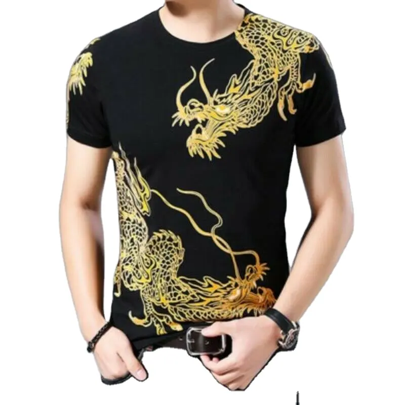 Outdoor Wear Comfortable Color Top Quality Cheap New Arrival 100% Cotton Best Quality Men 3D Printed T-shirt Royal T-shirt Trend