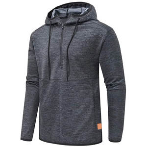 Pull à capuche d'entraînement d'été pour hommes 1/4 Zip Quick Dry Windproof Breathable Custom Colors Wholesale - Product Image 2