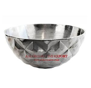 Matière première de Fruits en aluminium nickelé, bol de Snacks au Design Vintage en argent sur Base carrée, bol de center de Table à Logo personnalisé - Product Image 5