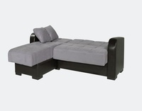 Sofá Cama Esquinero Napoli de Alta Calidad, Superventas, Estilo Europeo Moderno, Tapicería de Tela Plegable, Sofá Cama de Lujo con Tapicería de Terciopelo