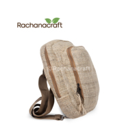 Sac bandoulière en chanvre végétalien naturel en gros avec doublure en coton pour les voyages Fabriqué au Népal Directement de l'usine en gros