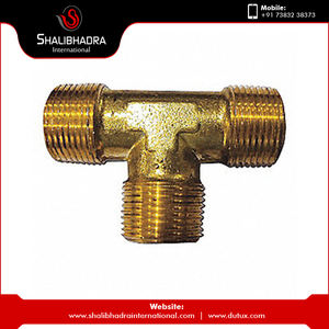 Technique de coulée du fabricant de raccord de tuyau mâle en T en laiton pur haute pression de nouvelle conception - Product Image 3