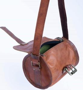 Nouveau Vintage fait à la main en cuir de chèvre sac de selle saison vente haute qualité guidon sac unisexe élégant épaule sacs à bandoulière - Product Image 6