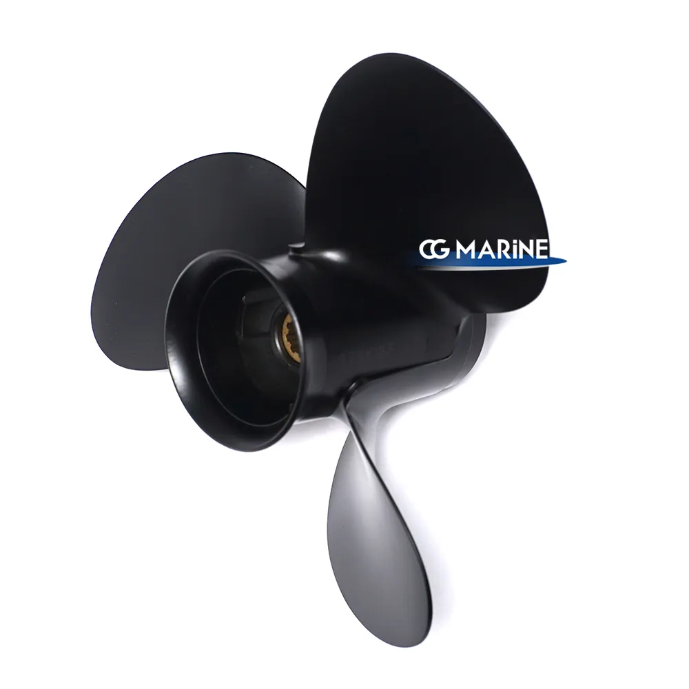 CG MARINE 10 tooth slpine 9 7/8 X 12-F propeller assy for outboard motor 25HP/30HP