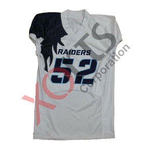 Ensemble de maillots de football américain personnalisés de qualité supérieure, orange et noir, imprimés par transfert thermique, 100% polyester, à séchage rapide et respirant - Product Image 2