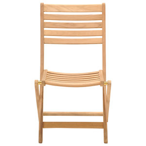 Ensemble de salle à manger de jardin pliable en teck, simple et moderne, pour parc et extérieur - Product Image 5