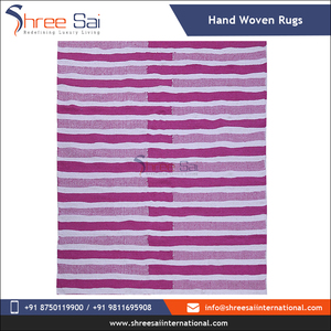 Tapis rectangulaires tissés brodés magenta 100% coton meilleure vente d'Inde ensemble de tapis à prix minimal - Product Image 6