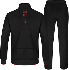 Survêtement de sport décontracté pour homme avec logo personnalisé, en molleton technique, grande taille, en coton, léger et respirant - Product Image 4