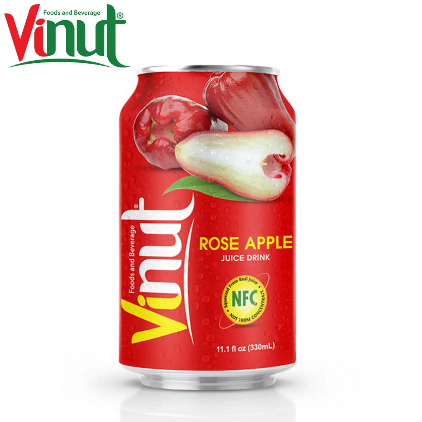 330ml vinut can (estanhado) sabor original, maçã rosa, suco, oem, boa qualidade, feita com uma mistura de suco de frutas