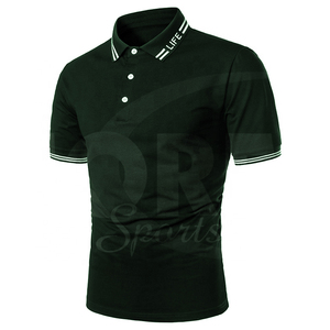 Haute qualité personnalisable hommes coton tricoté polos été à manches courtes Style décontracté bouton Offre Spéciale pas cher prix - Product Image 4
