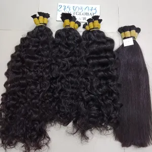 หยิกธรรมชาติ100% นามสกุลผมมนุษย์ผมจำนวนมาก - Product Image 1