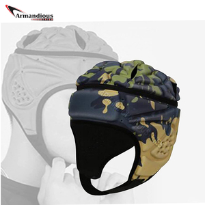 Casco de Rugby para niños y jóvenes, protector de cabeza Softshell, protector de cabeza EVA para fútbol y equitación, estilo uniforme con patrón facial - Product Image 3