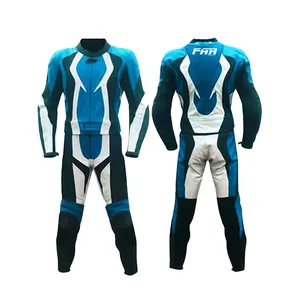 Zentai ternos de segurança para motocicleta, roupas de segurança de alta qualidade, resistente à água, à prova de vento, de couro bovino, feito com logotipo personalizado