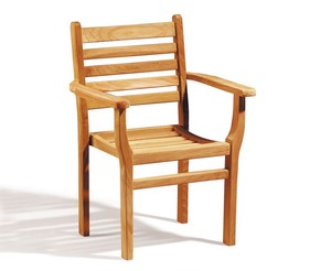 Teak <b>Round</b> Dining <b>Table</b> Set with 4 Chairs Outdoor Furniture Scandinavian Style Weather Resistant Solid Wood Garden Set - Product Image 3