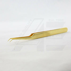 ชุดต่อขนตา5ชิ้นแบบตรงหรือแบบโค้งหรือแบบสแตนเลสสีทองแหนบสวยงามโดย La elahi และ CO - Product Image 5